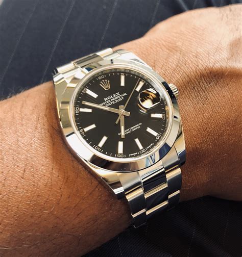 rolex datejust black or silver dial|rolex datejust 41 reference 126300.